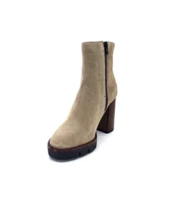 Ivoire0104a Ivoire 50183 Cuir Daim Sand*Femme Bottines