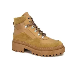 Ivoire0209b Ivoire 12301 Cuir Daim Taupe*Femme Fourrées