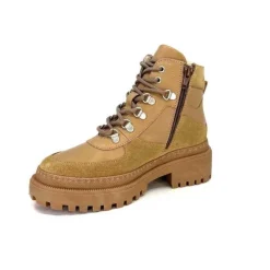 Ivoire0209b Ivoire 12301 Cuir Daim Taupe*Femme Fourrées
