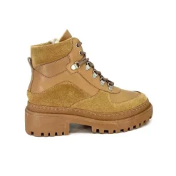 Ivoire0209b Ivoire 12301 Cuir Daim Taupe*Femme Fourrées