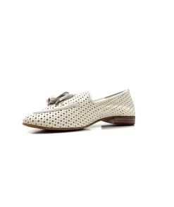 gloria Ivoire 2002 Cuir Egret*Femme Mocassins