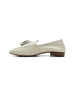 gloria Ivoire 2002 Cuir Egret*Femme Mocassins
