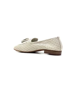 gloria Ivoire 2002 Cuir Egret*Femme Mocassins
