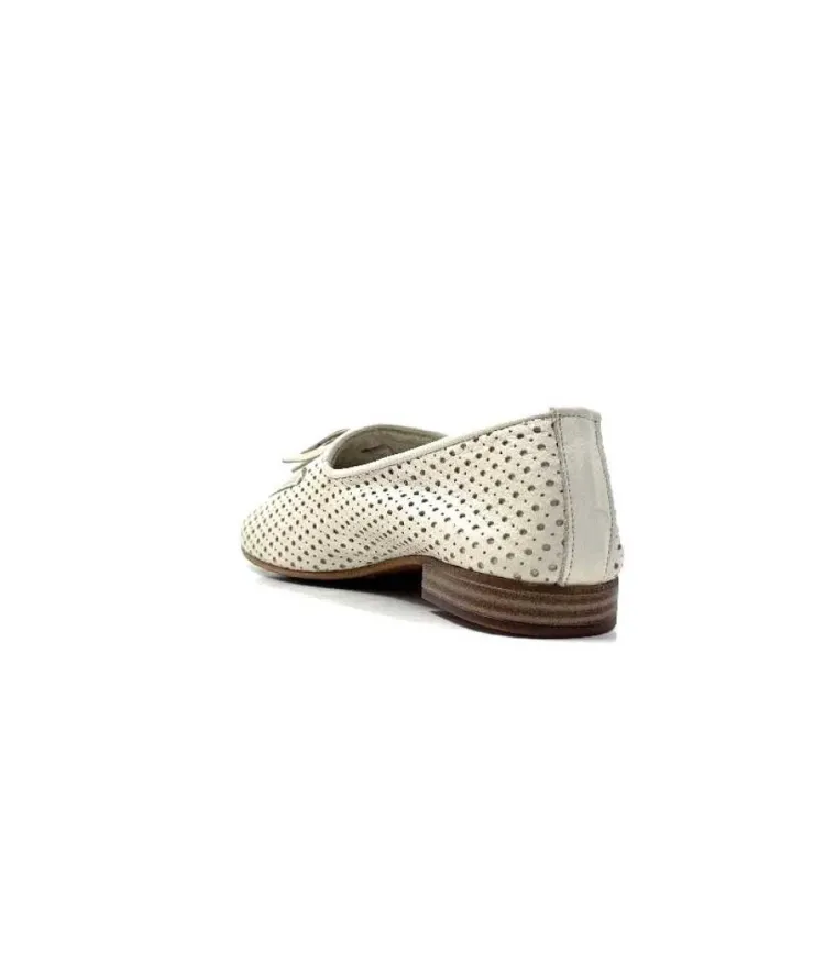 gloria Ivoire 2002 Cuir Egret*Femme Mocassins