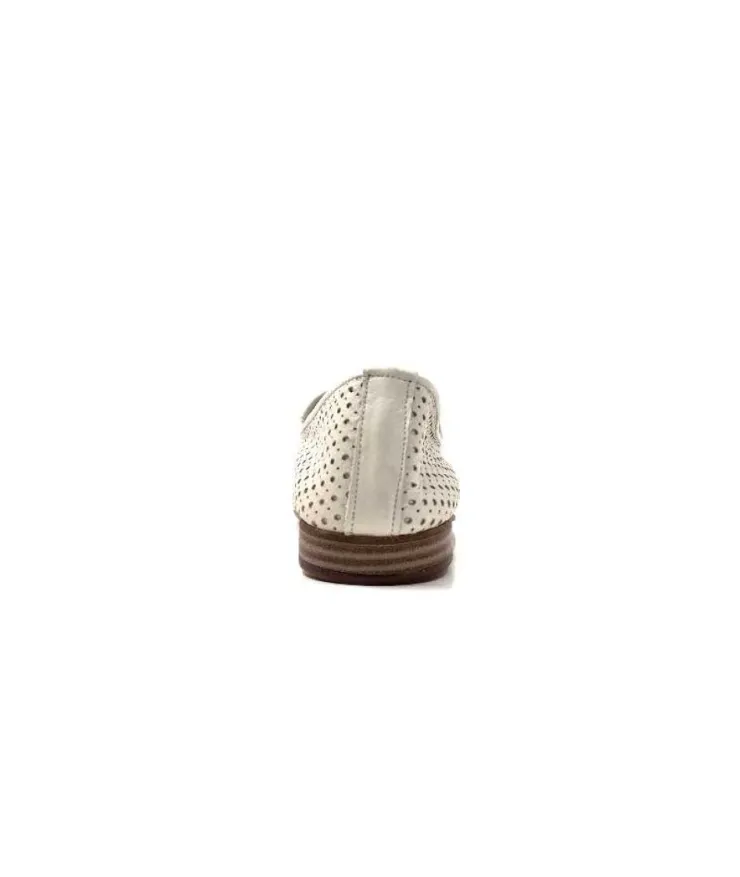 gloria Ivoire 2002 Cuir Egret*Femme Mocassins