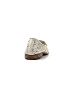gloria Ivoire 2002 Cuir Egret*Femme Mocassins