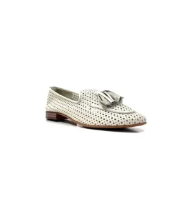 gloria Ivoire 2002 Cuir Egret*Femme Mocassins