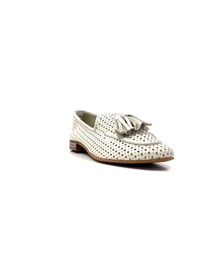 gloria Ivoire 2002 Cuir Egret*Femme Mocassins
