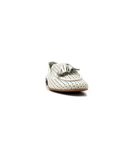 gloria Ivoire 2002 Cuir Egret*Femme Mocassins