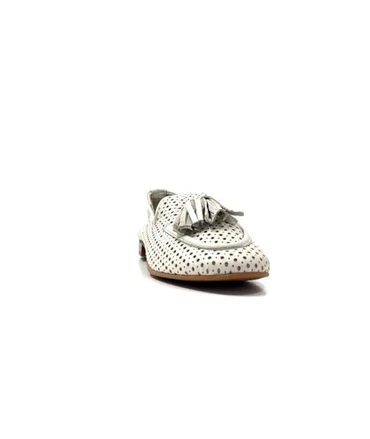 gloria Ivoire 2002 Cuir Egret*Femme Mocassins