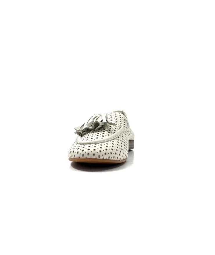 gloria Ivoire 2002 Cuir Egret*Femme Mocassins