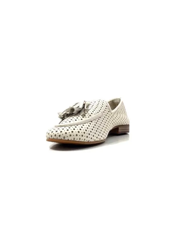 gloria Ivoire 2002 Cuir Egret*Femme Mocassins