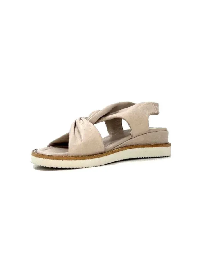 Ivoire-354 Ivoire 107614 Cuir Gris*Femme Plateformes
