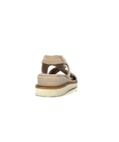 Ivoire-354 Ivoire 107614 Cuir Gris*Femme Plateformes