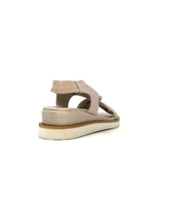 Ivoire-354 Ivoire 107614 Cuir Gris*Femme Plateformes