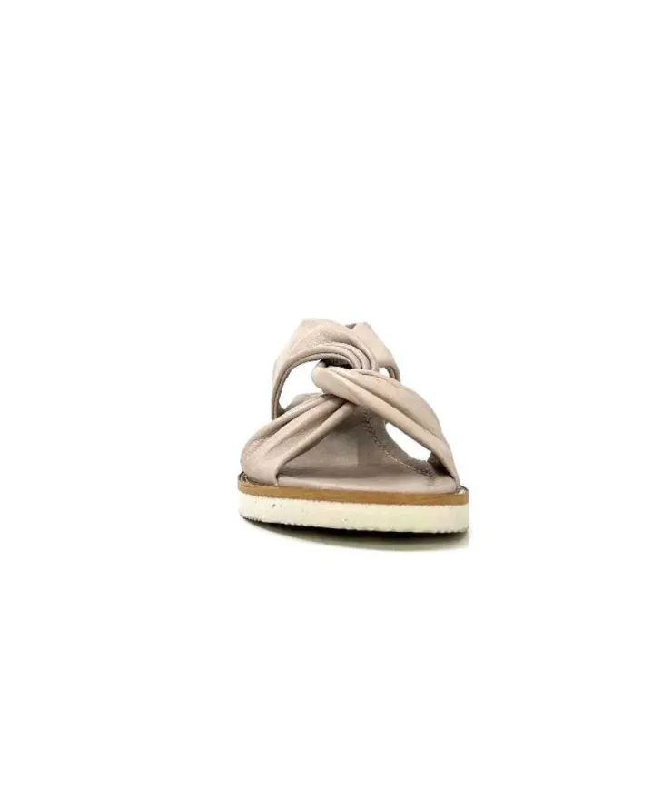 Ivoire-354 Ivoire 107614 Cuir Gris*Femme Plateformes