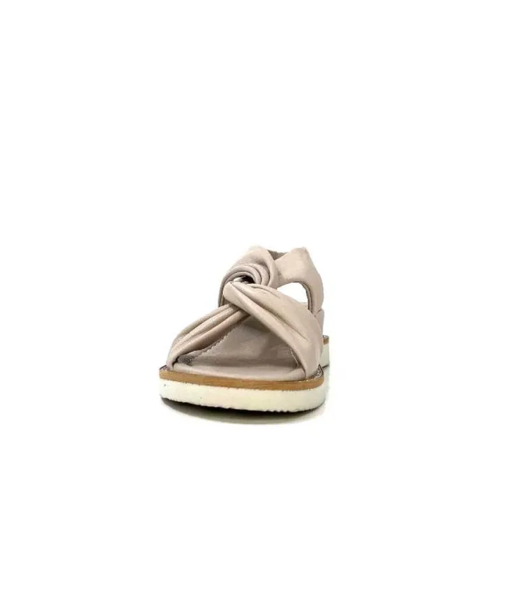 Ivoire-354 Ivoire 107614 Cuir Gris*Femme Plateformes