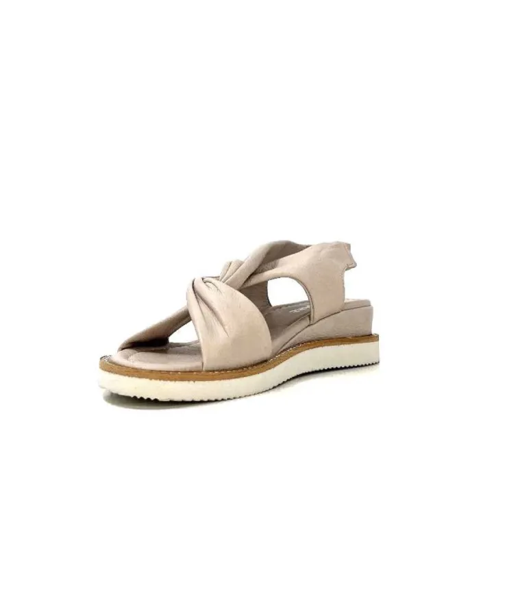 Ivoire-354 Ivoire 107614 Cuir Gris*Femme Plateformes