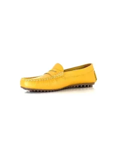 Ivoire0209b Ivoire 10322 Cuir Jaune*Femme Mocassins