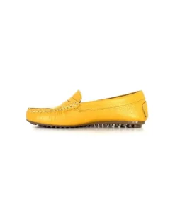 Ivoire0209b Ivoire 10322 Cuir Jaune*Femme Mocassins