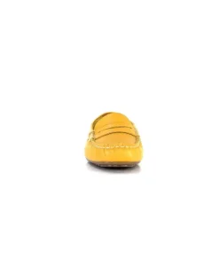 Ivoire0209b Ivoire 10322 Cuir Jaune*Femme Mocassins