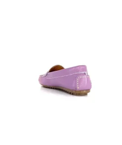 Ivoire0209b Ivoire 10322 Cuir Lilas*Femme Mocassins
