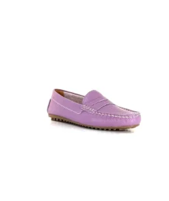 Ivoire0209b Ivoire 10322 Cuir Lilas*Femme Mocassins