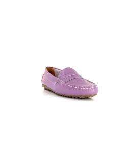 Ivoire0209b Ivoire 10322 Cuir Lilas*Femme Mocassins