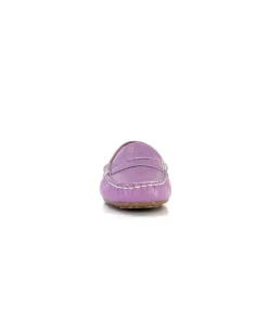 Ivoire0209b Ivoire 10322 Cuir Lilas*Femme Mocassins