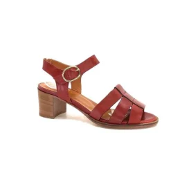 Ivoire0331 Ivoire 1112 Cuir Marron*Femme Sandales
