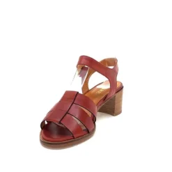 Ivoire0331 Ivoire 1112 Cuir Marron*Femme Sandales
