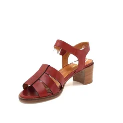 Ivoire0331 Ivoire 1112 Cuir Marron*Femme Sandales