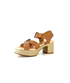 Ivoire0346a Ivoire 22688 Cuir Marron*Femme Sandales