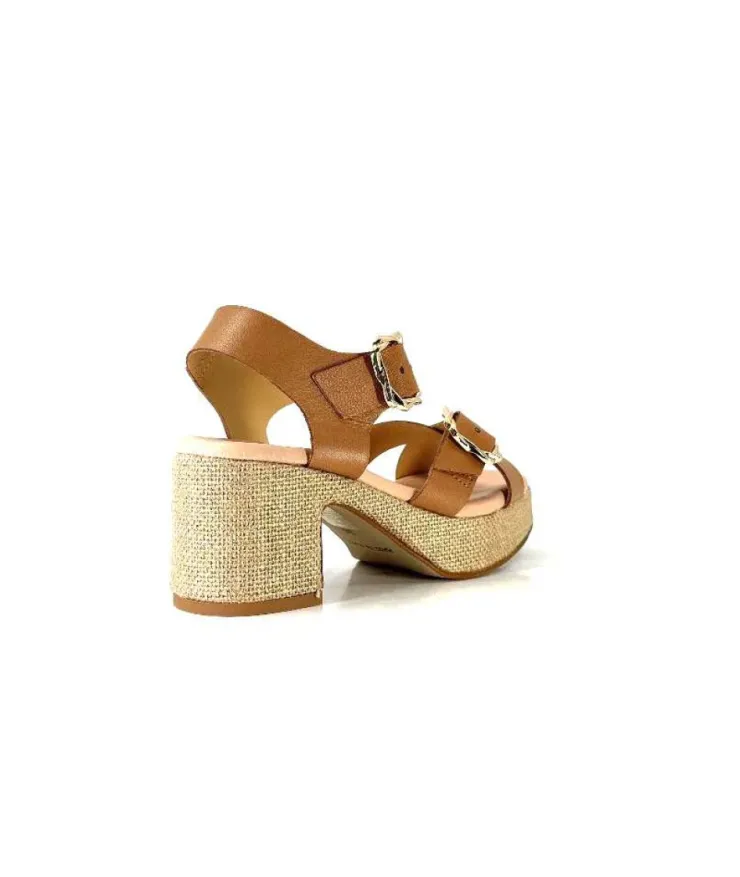 Ivoire0346a Ivoire 22688 Cuir Marron*Femme Sandales