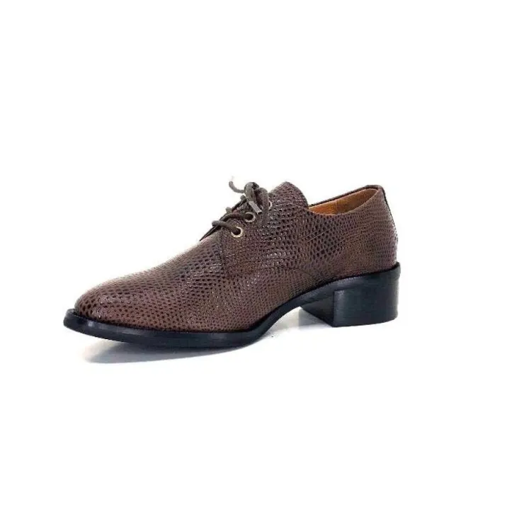 Ivoire0209b Ivoire 11441 Cuir Marron*Femme Lacets