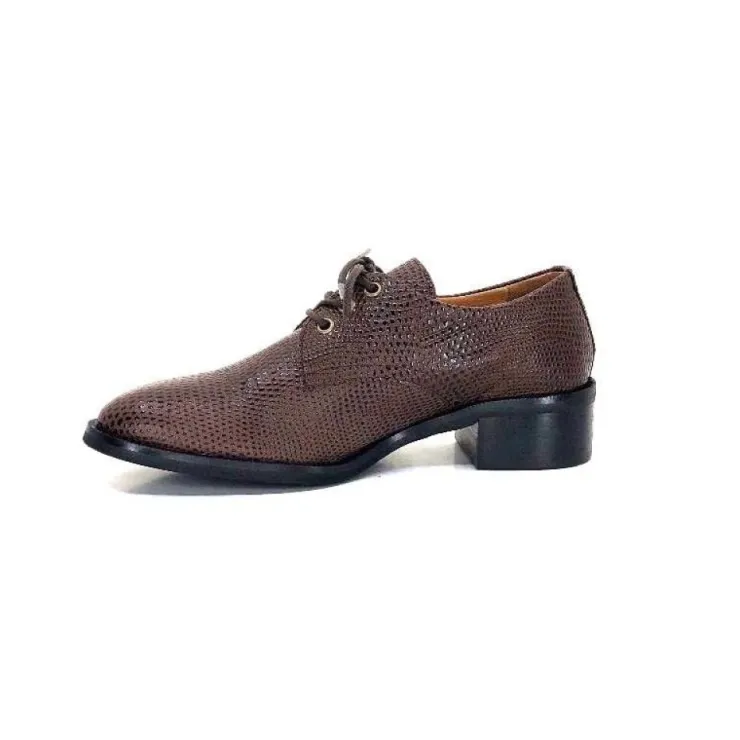 Ivoire0209b Ivoire 11441 Cuir Marron*Femme Lacets