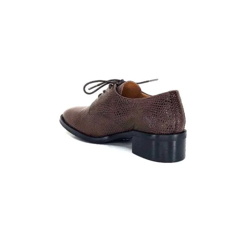 Ivoire0209b Ivoire 11441 Cuir Marron*Femme Lacets