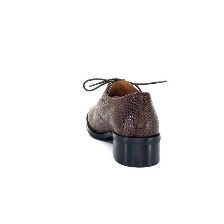 Ivoire0209b Ivoire 11441 Cuir Marron*Femme Lacets