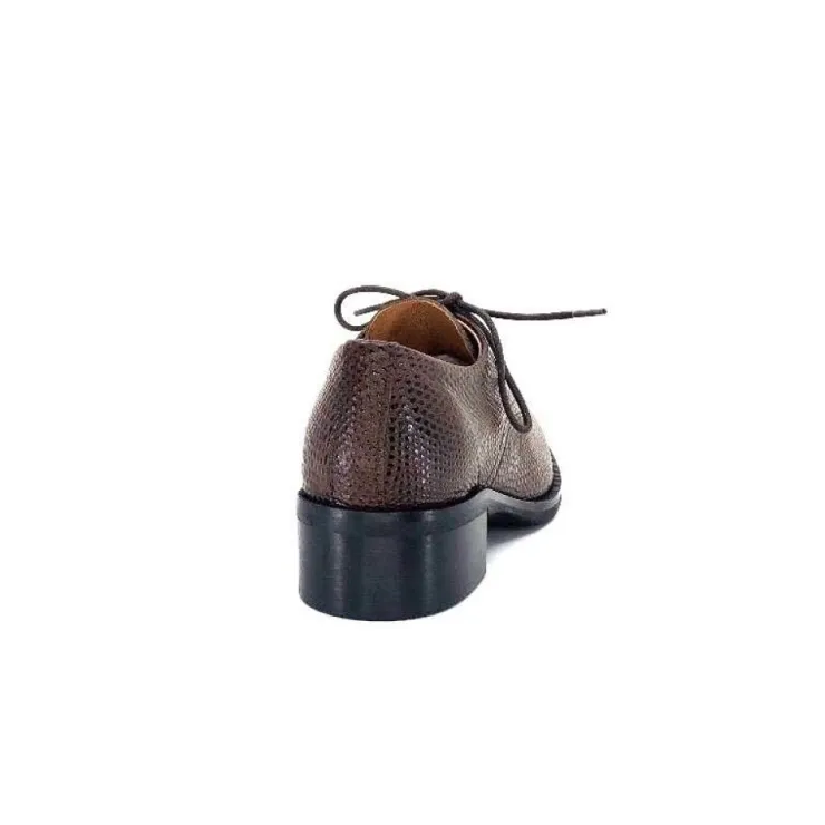 Ivoire0209b Ivoire 11441 Cuir Marron*Femme Lacets