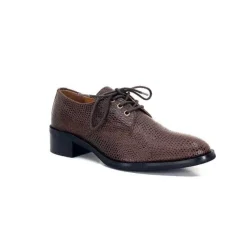 Ivoire0209b Ivoire 11441 Cuir Marron*Femme Lacets