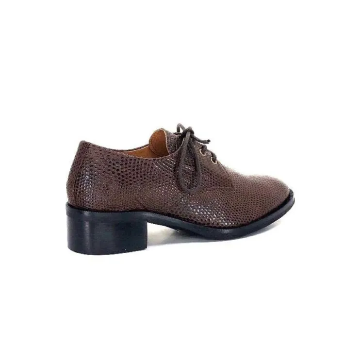 Ivoire0209b Ivoire 11441 Cuir Marron*Femme Lacets