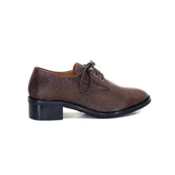 Ivoire0209b Ivoire 11441 Cuir Marron*Femme Lacets