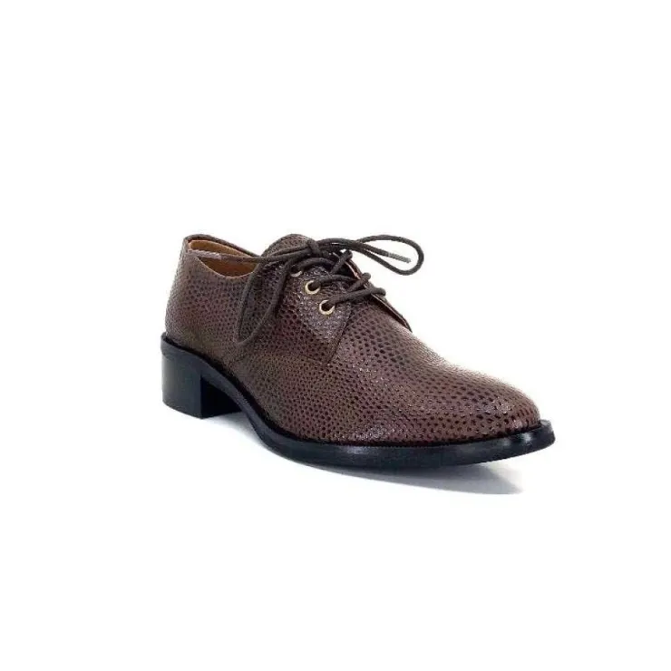 Ivoire0209b Ivoire 11441 Cuir Marron*Femme Lacets