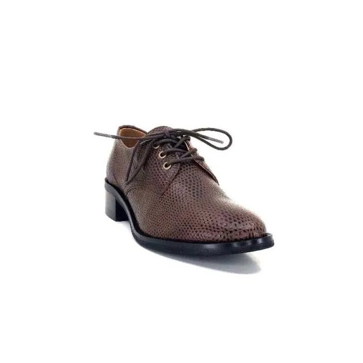 Ivoire0209b Ivoire 11441 Cuir Marron*Femme Lacets