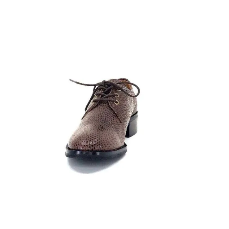 Ivoire0209b Ivoire 11441 Cuir Marron*Femme Lacets