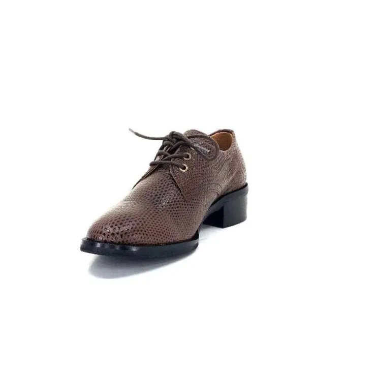 Ivoire0209b Ivoire 11441 Cuir Marron*Femme Lacets