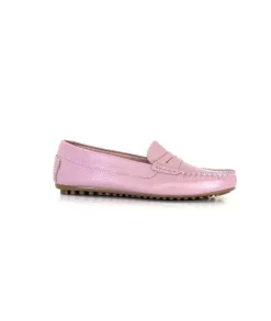 Ivoire0209b Ivoire 10322 Cuir Mauve*Femme Mocassins