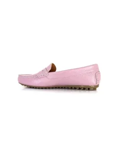 Ivoire0209b Ivoire 10322 Cuir Mauve*Femme Mocassins