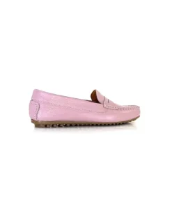 Ivoire0209b Ivoire 10322 Cuir Mauve*Femme Mocassins