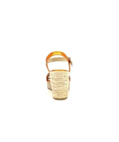 Ivoire0303 Ivoire 23327 Cuir Metal Orange*Femme Plateformes